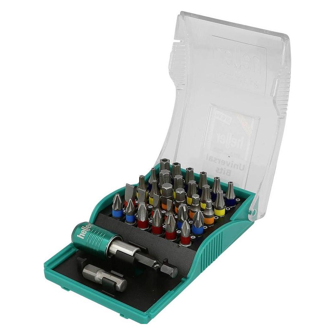 Heller Bit-Set 32teilig 28913 9 Kreuz (Innensechskant, Schraubschlitz) (28913 9)