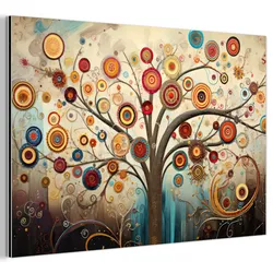 METALLBILD Baum - Baum des Lebens - Farbe 30x20 cm