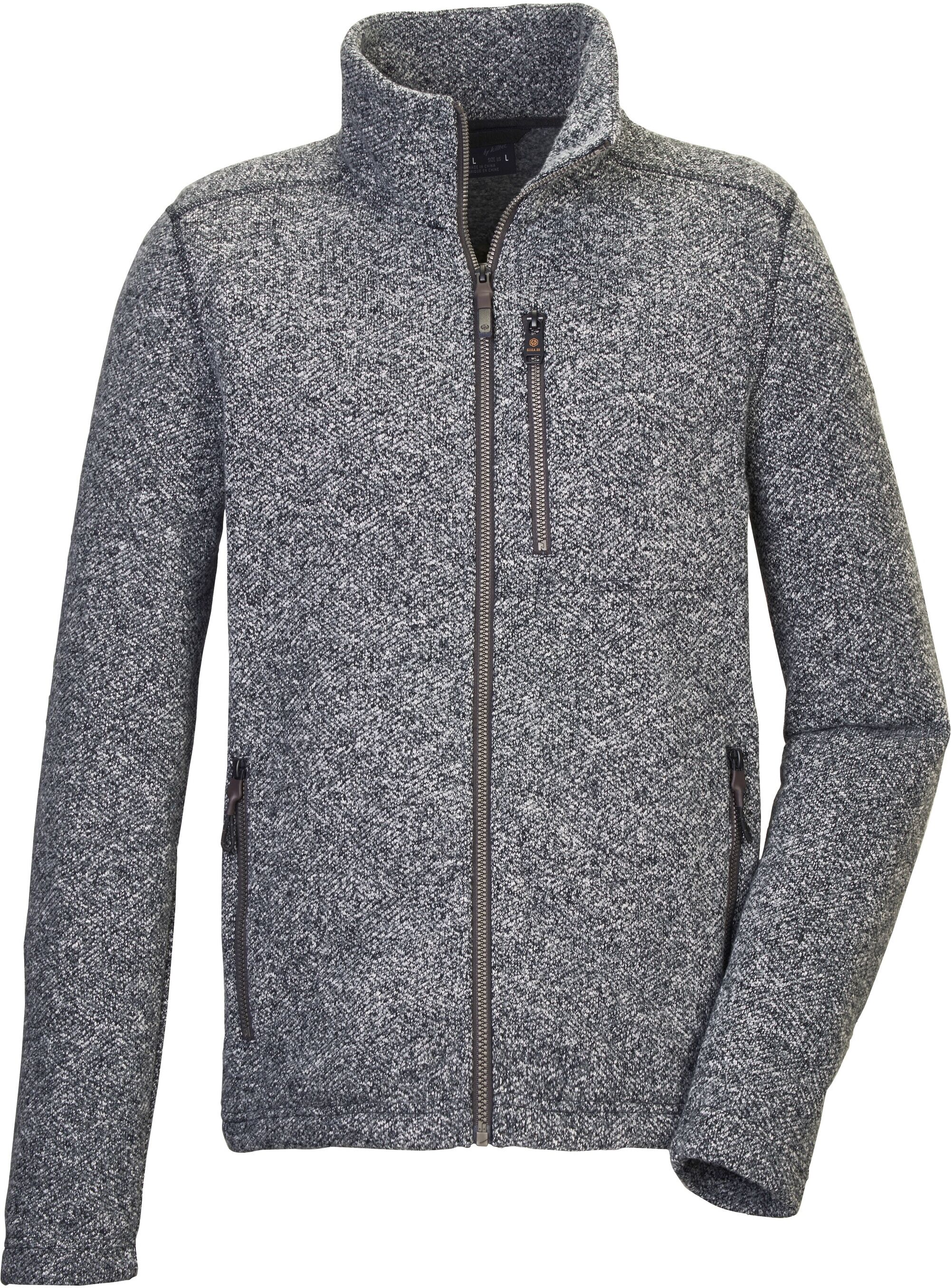 Fleecejacke "GW 55 MN KNTFLC JCKT", Herren, Gr. XL, blau (navy), Obermaterial: 100% Polyester, G.I.G.A. DX BY KILLTEC, Jacken Fleecejacke, Zeitlose Strickfleecejacke, Taschen mit Zipper navy XL