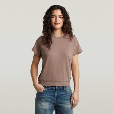 T-Shirt G-STAR "Raglan", Damen, Gr. S, twilight mauve, Shirts T-Shirt, Rundhalsform, mit angesetztem Bündchen
