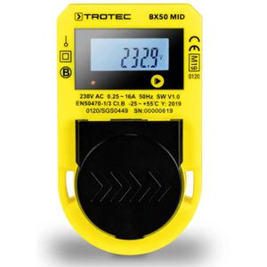 Trotec Energiekostenmessgerät BX50 MID, für außen, 1 einstellbarer Stromtarif, MID-Konformität