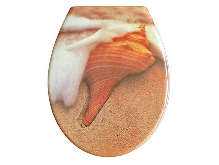 Duroplast WC Sitz Klobrille Modell Strand mit Absenkautomatik, zur Reinigung abnehmbar, 59842