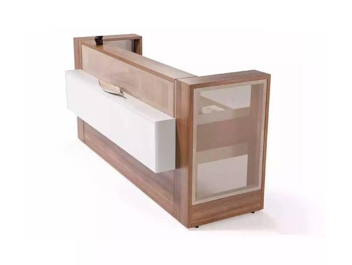 JVmoebel Empfangstheke Moderne Empfangstheke aus Holz mit stilvollem Design (2-St., Rezeption/Kommode), Made in Europa