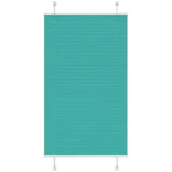 vidaXL Plissee Petrolgrün 80x100 cm Stoffbreite 79,4 cm Polyester