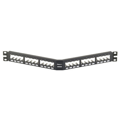 Panduit CPA24BLY 1U Patchpaneel Instapschacht Zwart Roestvrij staal Breedte: 482,6 mm, Hoogte: 43,7 mm, Diepte: 107,1 mm