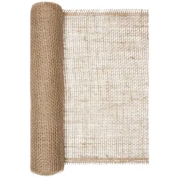 Home Fashion, TL Jute natural, Tischläufer aus Jute, im Format 500 cm x 30 cm, aufgerollt, 1 Stück pro Pack