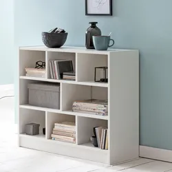 FineBuy Bücherregal SV51829 Holzregal Standregal Holz Regal Flurregal modern