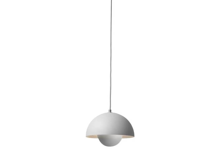 &Tradition Flowerpot VP1 Pendelleuchte Hellgrau matt