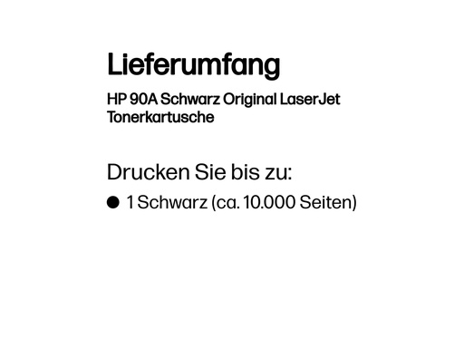 HP 90A - Schwarz - original - LaserJet - Tonerpatrone (CE390A) (CE390A)