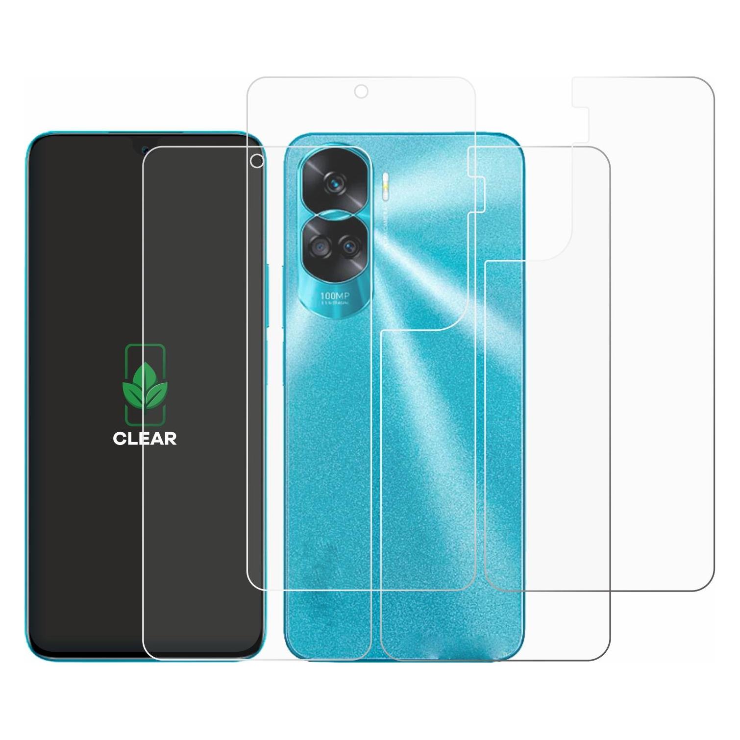 ScreenLeaf Schutzfolie für Honor 90 Lite (Display+Rückseite) Displayschutz Display Schutz Folie Klar T (2 Stk., Honor 90 Lite) (6149798)