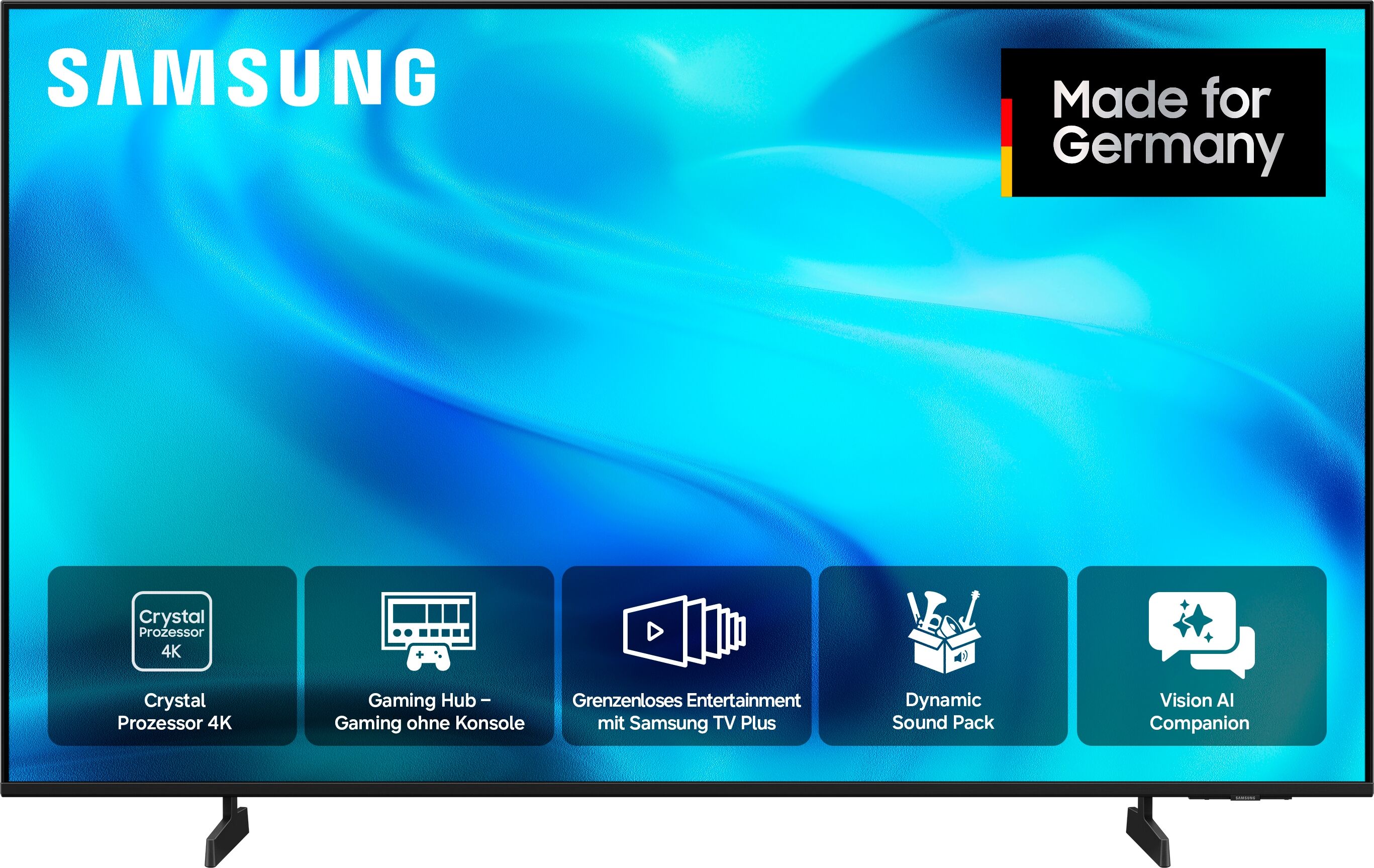 Samsung LED-Fernseher "GU55U8099HU", Energieeffizienz: F, schwarz, 55 ″, Fernseher, LED-Fernseher