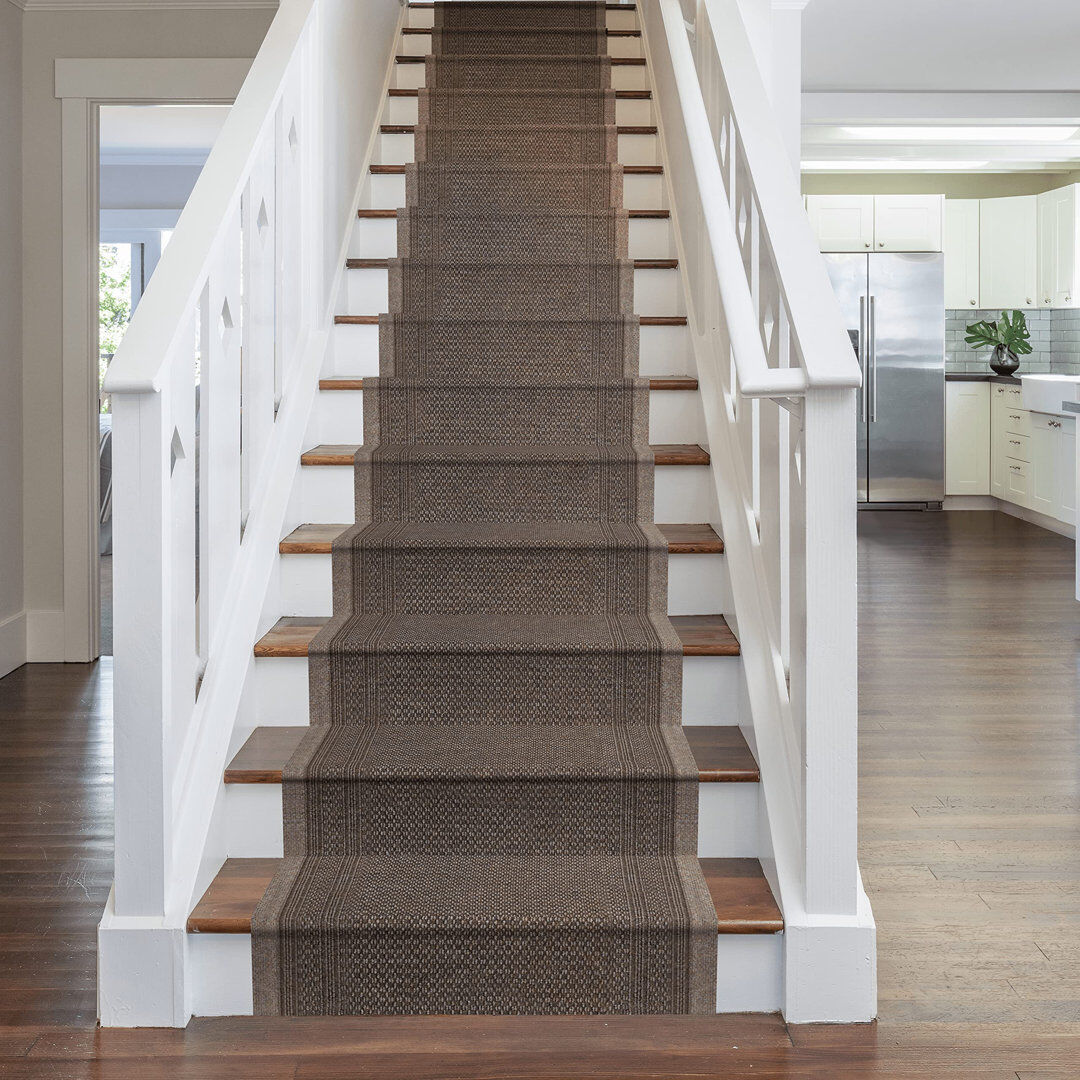 Ophelia & Co. Runner Abe Solid Colour Indoor Area Rug Light Brown Runner Brown 66cm x 510cm