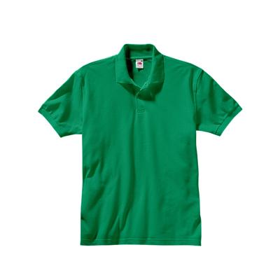 Poloshirt FRUIT OF THE LOOM "Poloshirt", Herren, Gr. 7, grün, 100% Baumwolle, unifarben, Shirts