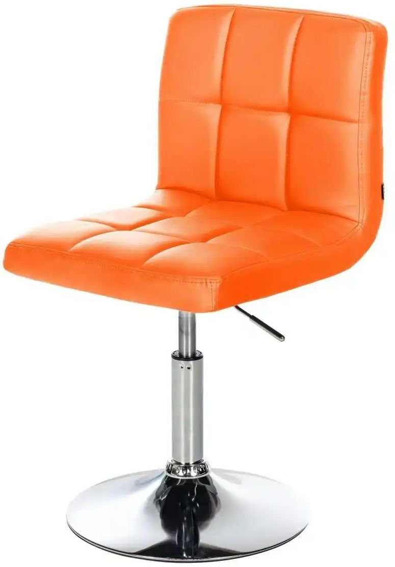 Höffner Drehstuhl Kunstleder Palma ¦ orange ¦ Maße (cm): B: 44 H: 74