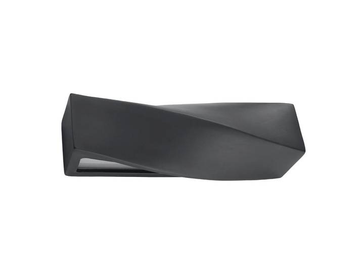 Wandleuchte Sigma, Schwarz, Glas, Keramik, 12x14x42 cm, ISO 9001, Touch (on/off), Lampen & Leuchten, Innenbeleuchtung, Wandleuchten, Wandlampen mit Schalter