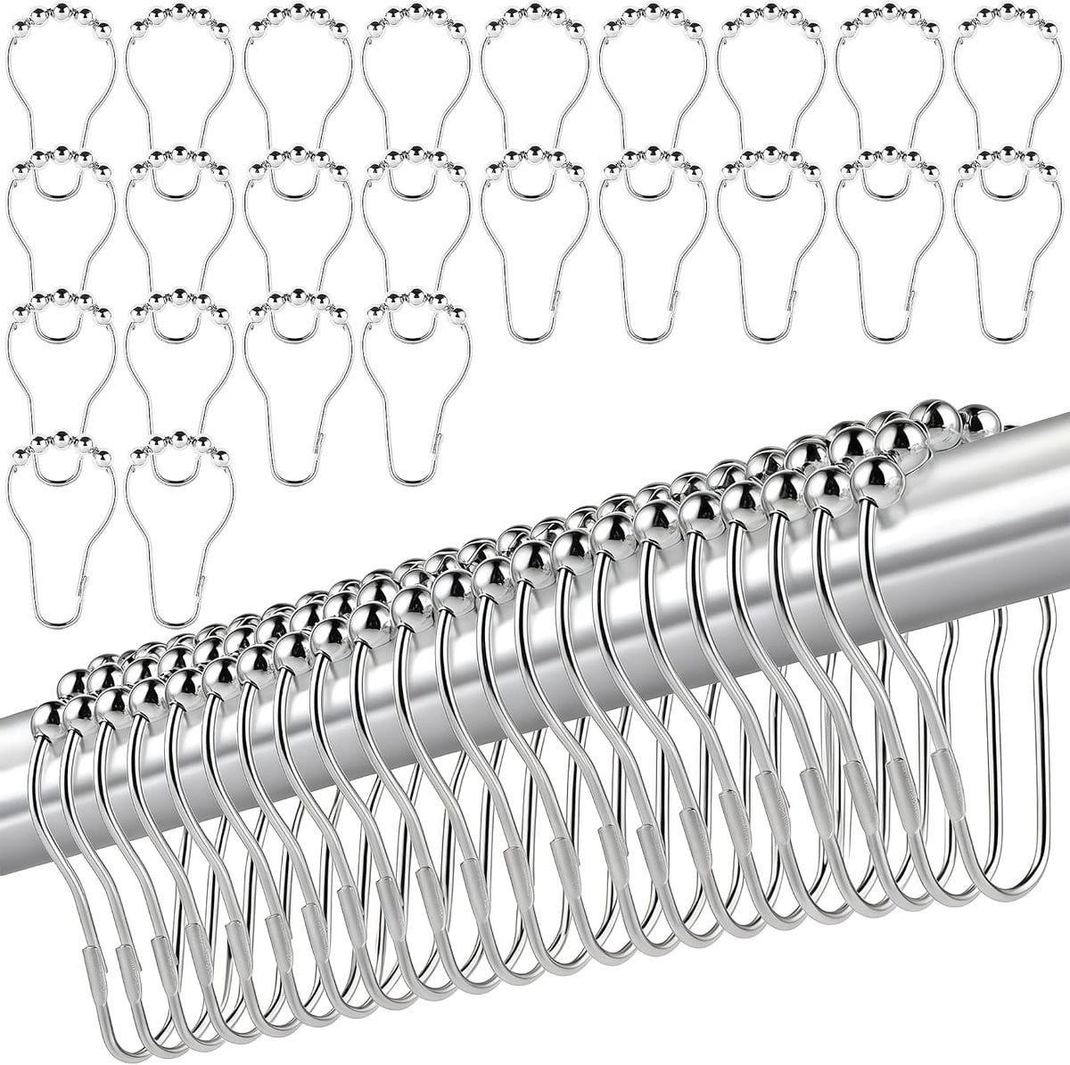 Zilveren metalen haken