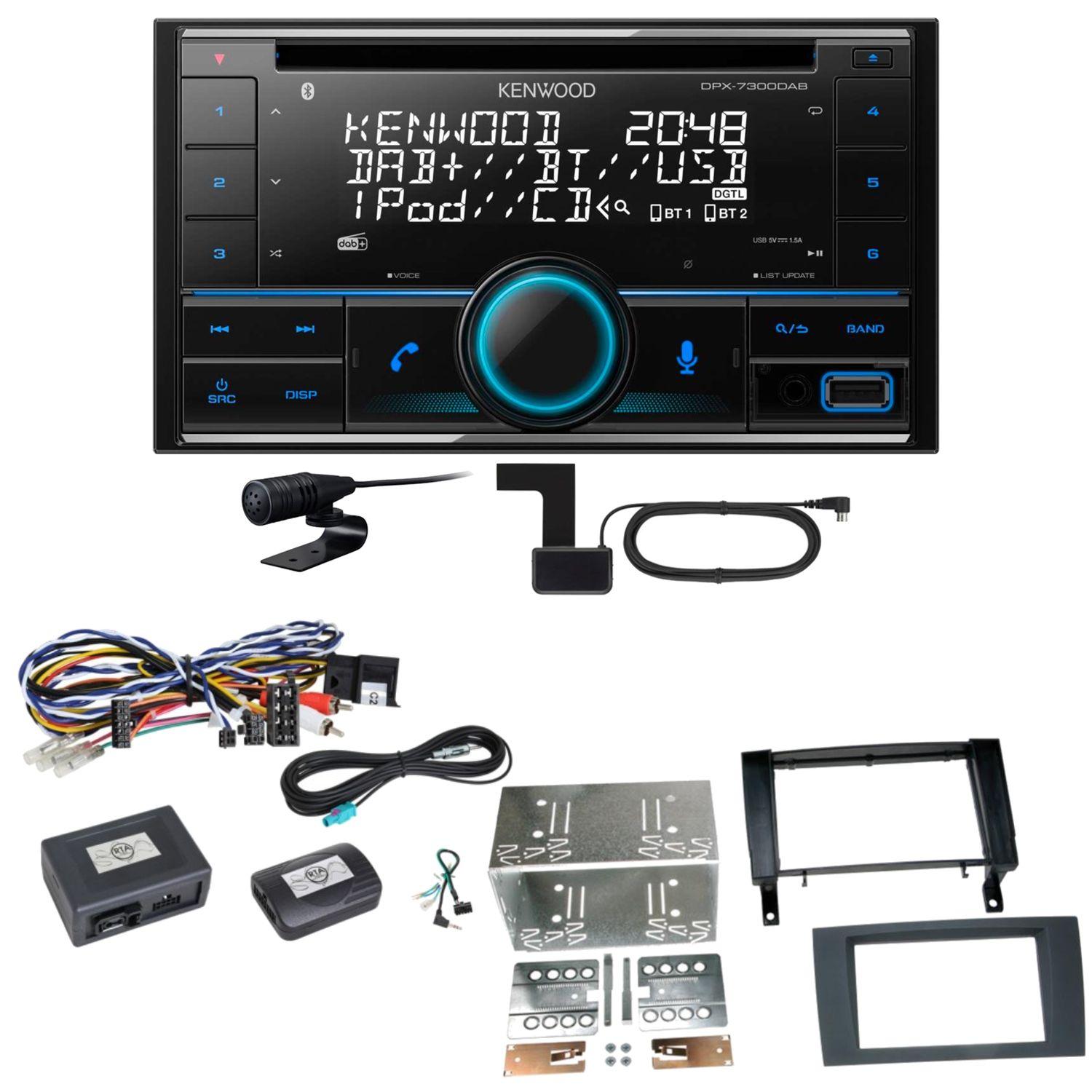 Kenwood DPX-7300DAB Bluetooth Digitalradio Einbauset für Mercedes SLK R171