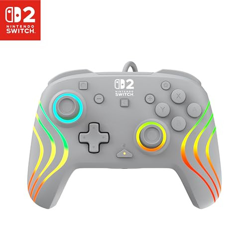 Turtle Beach Afterglow Wave Grijs bekabelde gamingcontroller voor Nintendo Switch en Nintendo Switch OLED