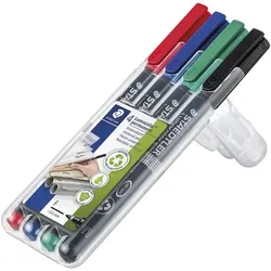 Staedtler 4er-Pack Universalstifte »Lumocolor permanent F« schwarz