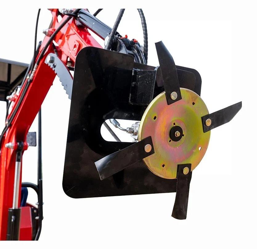 Hydraulischer Grasschneider - Mäh- und Trimmeranbaugerät - Für 1-1,5-Tonnen-Minibagger - Landwirtschaftliches Anbaugerät