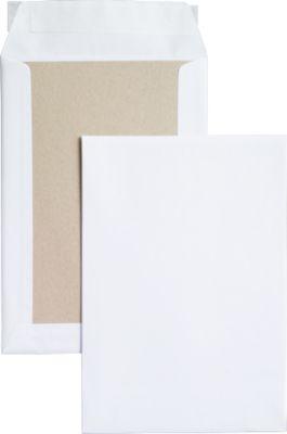 Versandtasche, B5, Papprückwand und Haftklebung, ohne Fenster, weiß, 250 St.