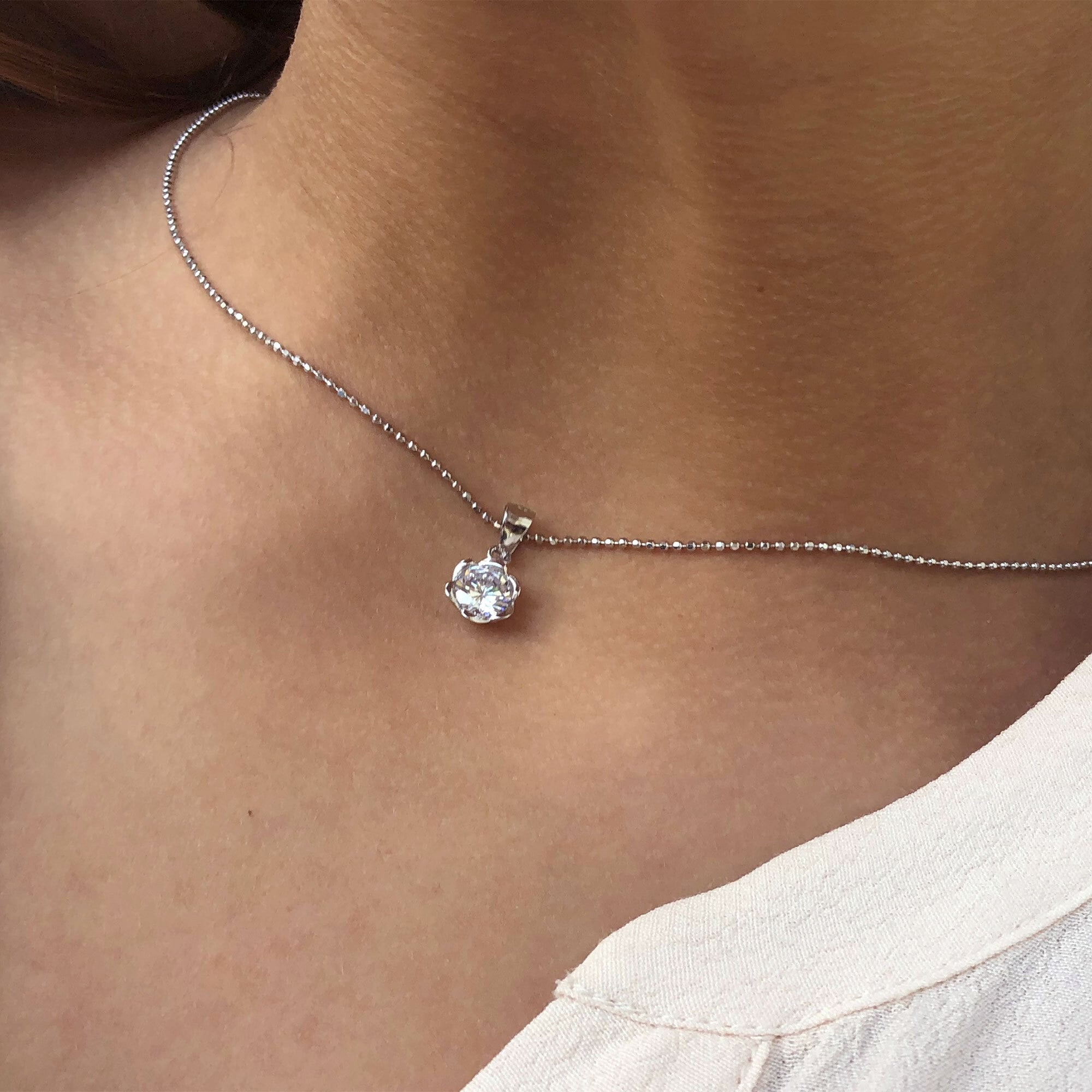 Silberkette AILORIA "Halskette ENVIE", Damen, silber, Halsketten Silberkette