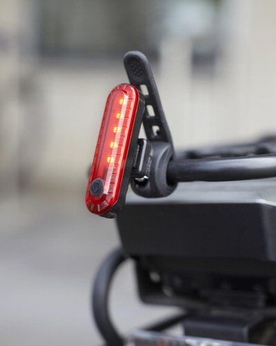 Priska luce bicicletta LED ricaricabile, 4 modalità, ABS nero Personalizzate o neutre
