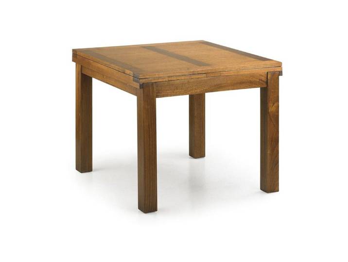 SMARTTRUNC (Table à Manger Bois Marron 95x95x78cm - Décoration d'Autrefois 132)