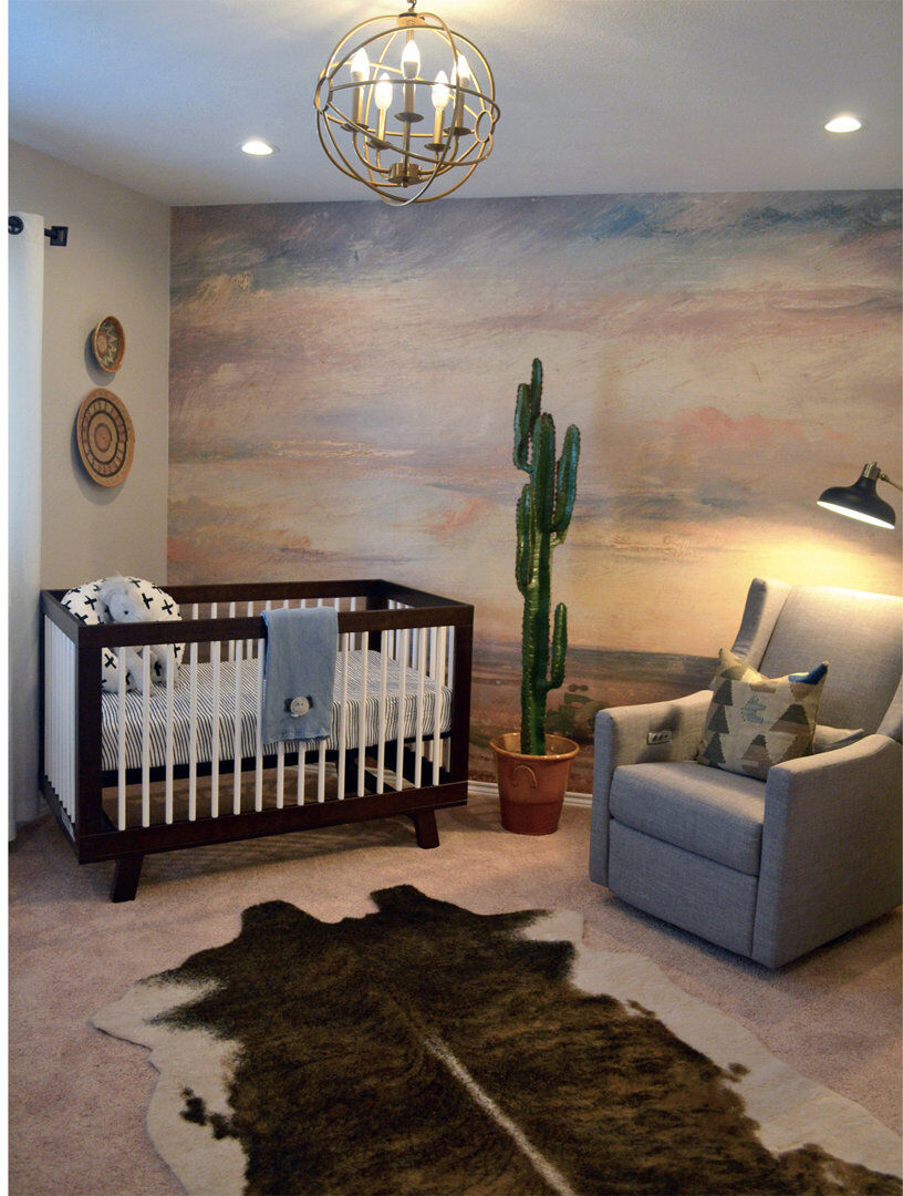 Highland Dunes Bergenia Matte Wall Mural Orange;Gray 152 x 104cm