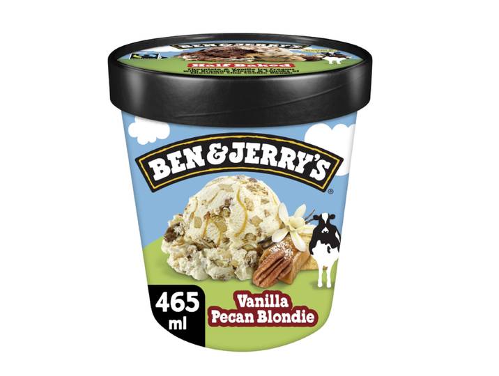 BEN &amp; JERRY'S Glace en Pot Vanille Pécan Blondie 465ml