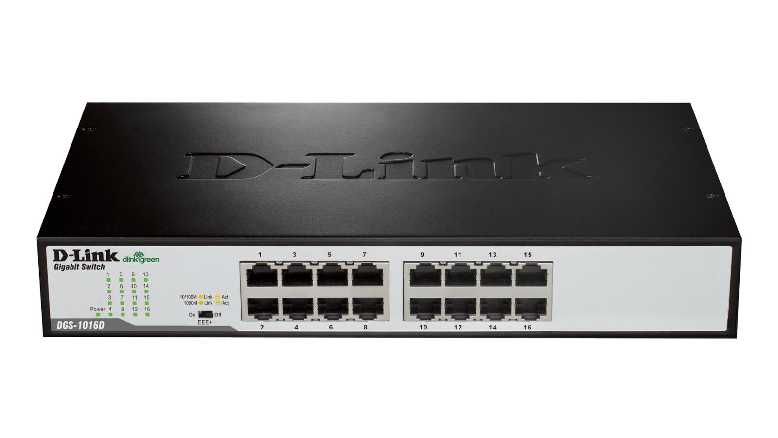 D-Link DGS-1016D/E, 16-Port Unmanaged Layer2 Gigabit Switch