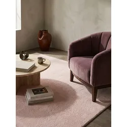 Teppich Hochflor Puderrosa 160x220 cm - ALDAN   Kadima Design