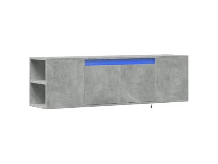 vidaXL TV-Wandschrank mit LED-Beleuchtung Betongrau 135x31x39,5 cm