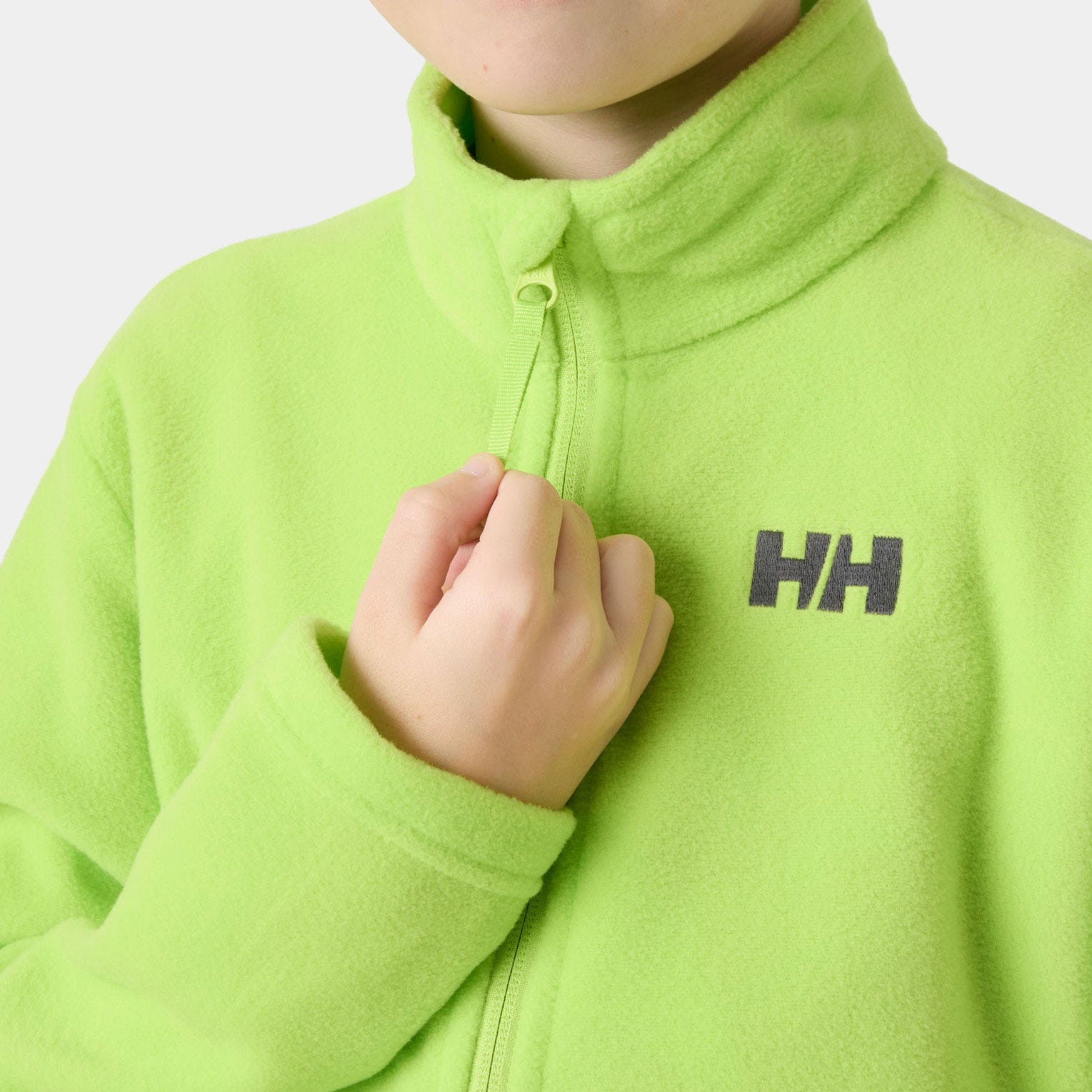 Helly Hansen Juniors' Daybreaker Fleece Jacket - Green - 14