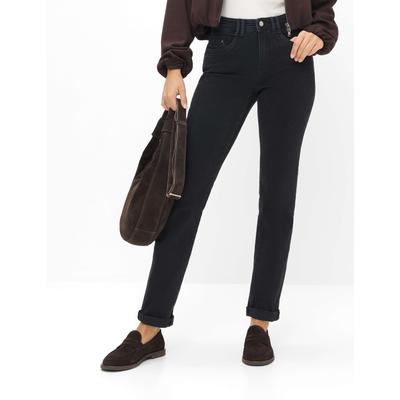 5-Pocket-Jeans BRAX "Style MARY", Damen, Gr. 34, Normalgrößen, schwarz, Denim/Jeans, 94% Baumwolle, 5% Elastomultiester, 1% Elasthan, Jeans 5-Pocket-Jeans, Denim: Five-Pocket-Jeans im Regular Fit