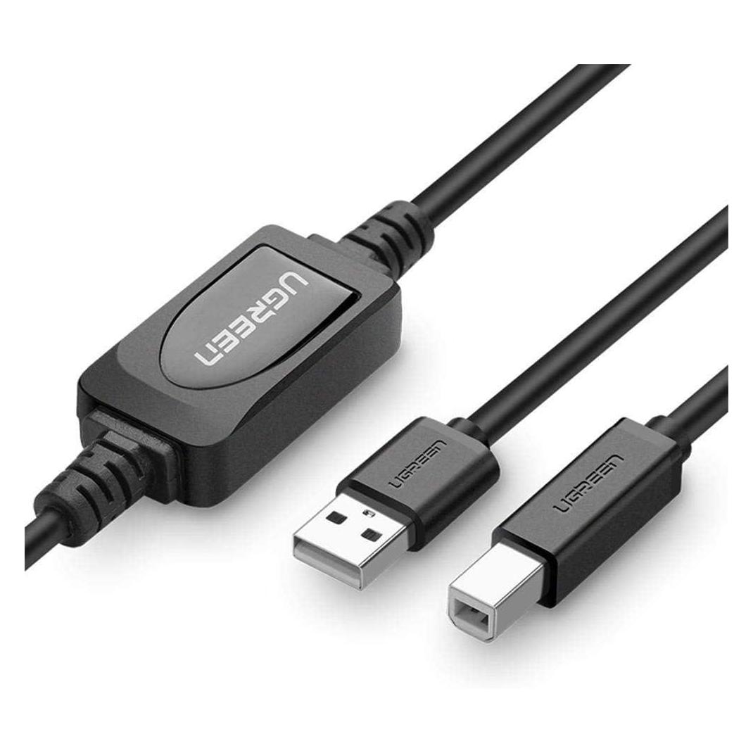 Ugreen USB-A USB cable - 0.1 m pink (UGR407BLK) (10 m, USB 2.0) (10374)