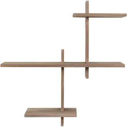 Wandregal DROP GAVI (LBH 15x55x60 cm) - braun - LBH 15x55x60 cm