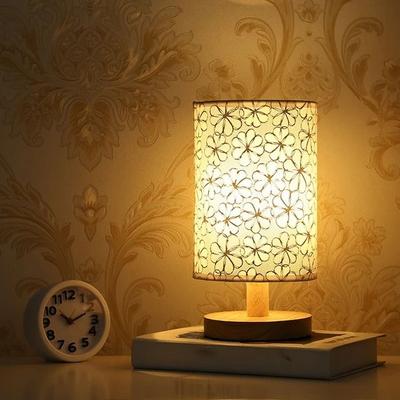 Uplifted Finds Linen Table Lamp USB Powered Touch Control Modern Nordic Bedside Lamp For Bedroom Living Room d