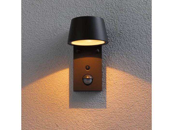 Paulmann LED Außenwandleuchte mit Bewegungsmelder Capea, schwarz, Aluminium, Modern