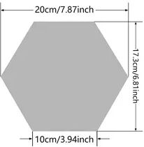 Fusion Finds Hexagon Wall Mirror Acrylic Mirror Stickers For DIY Living Room Wall Decor b 5pcs