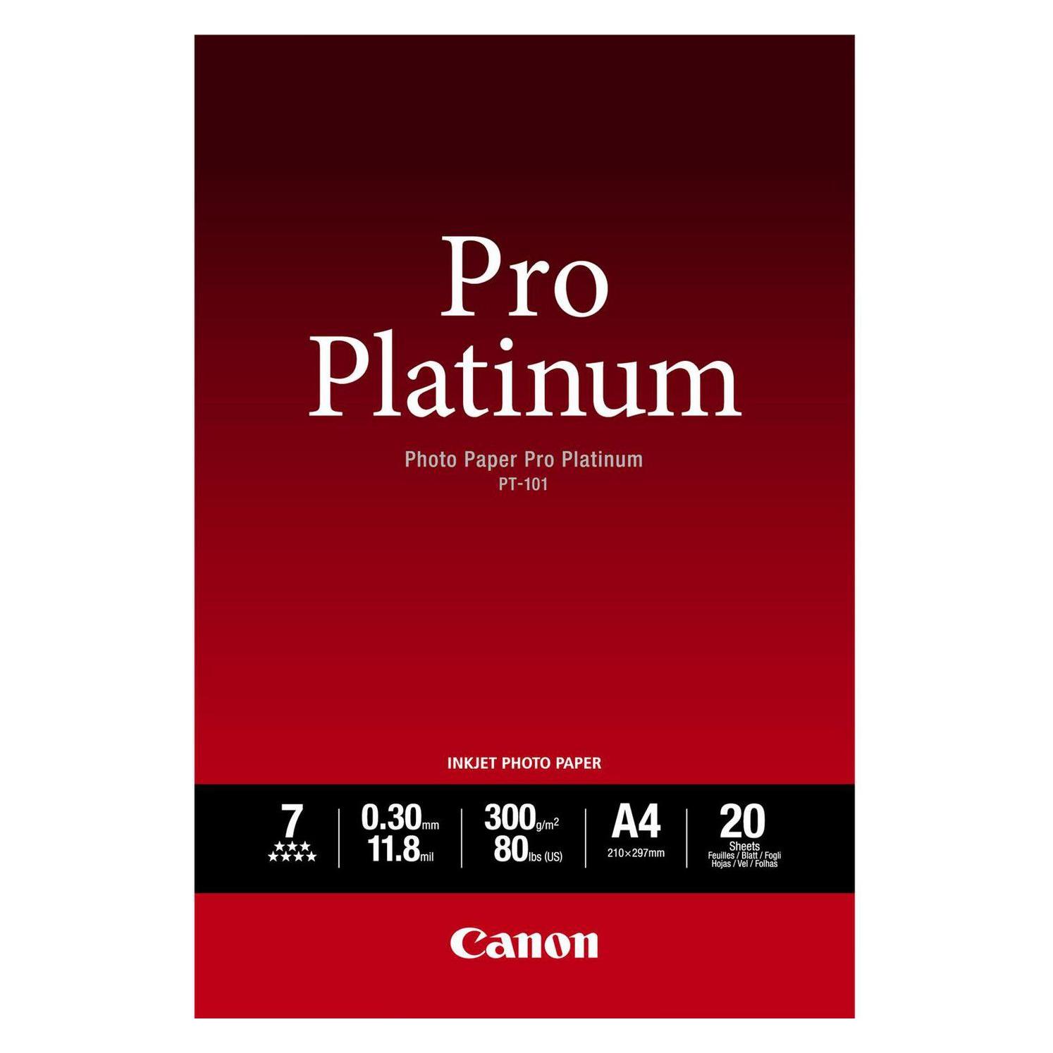 Canon Fotopapier Pro Platinum (300 g/m², A2, 20 Stk.) (2768B067)