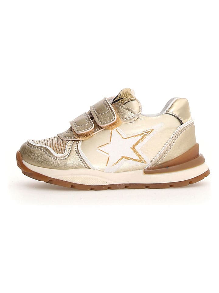 Naturino Leder-Sneaker "Roy 2" in Gold - 34