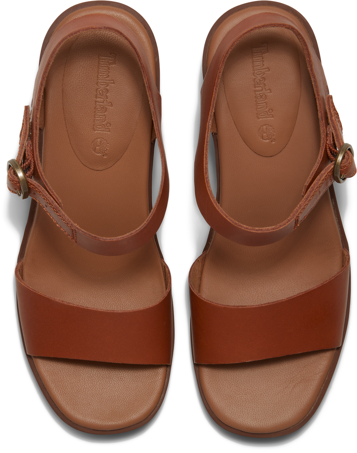 Sandale TIMBERLAND "BELLEVAUX BACKSTRAP SANDAL", Damen, Gr. 37,5, Textil, md brn f grain, Leder, Schuhe Sandale, aus Timberland Premium Leder md brn f grain 37,5, Textil