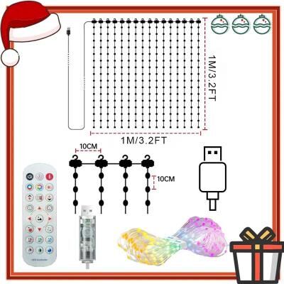 Uplift Picks Smart RGB Curtain String Lights With DIY Patterns And Music Sync 1 M usb