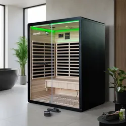 HOME DELUXE Infrarotkabine NERO L - 190 x 153 cm für 3 Personen