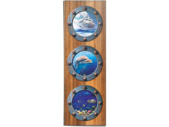 Poster REINDERS Bullauge Unterwasserwelt - Mer - Fische - Träume , bunt (farbe bild(er): mehrfarbig), B:53cm H:158cm, Papier, Bilder, Poster