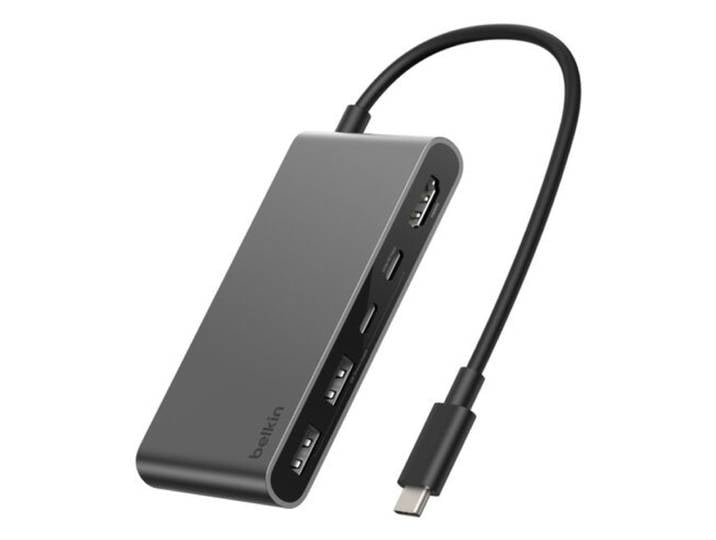 Belkin Connect, USB Type-C, HDMI, USB 2.0 Type-A, USB Type-C, 5000 Mbit/s, 60 Hz, 3840 x 2160 pixels, Noir AVC022HQSGY