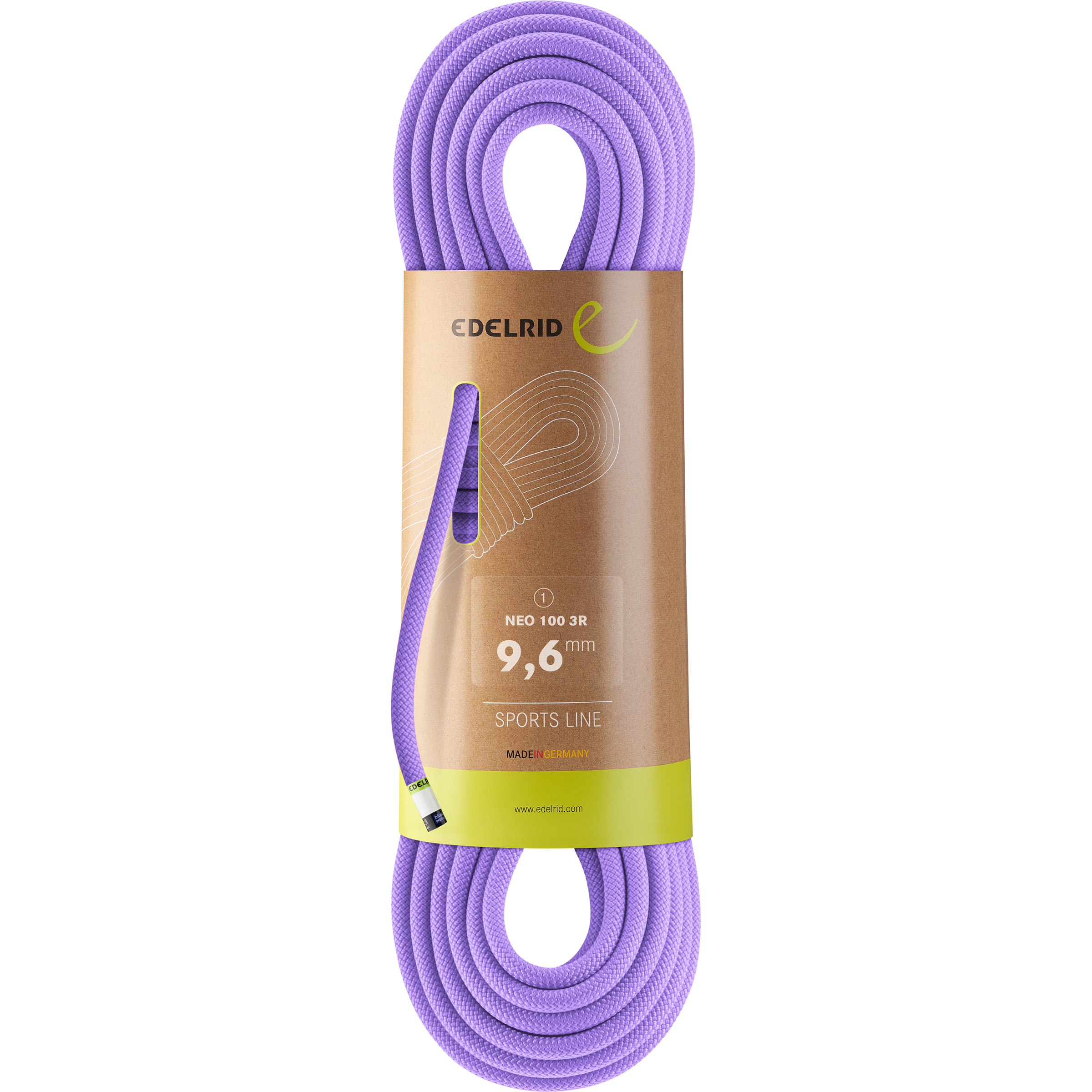 Edelrid Neo 100 3R 9.6 Kletterseil Kletterseile lila Größe 60M Sportklettern