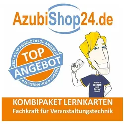 AzubiShop24.de Kombi-Paket Lernkarten Fachkraft für Veranstaltungstechnik, Schulbücher von Christina Razavi, Michaela Rung-Kraus