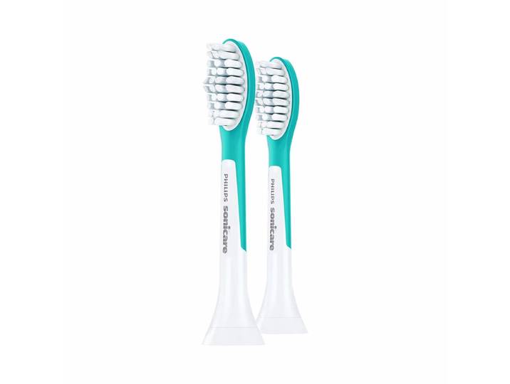 Philips Sonicare Kids HX6042/33 Ersatzbürsten 2 Stück Ersatzzahnbürstenkopf – Ersatzbürste/Zahnpflege Zubehör – türkis